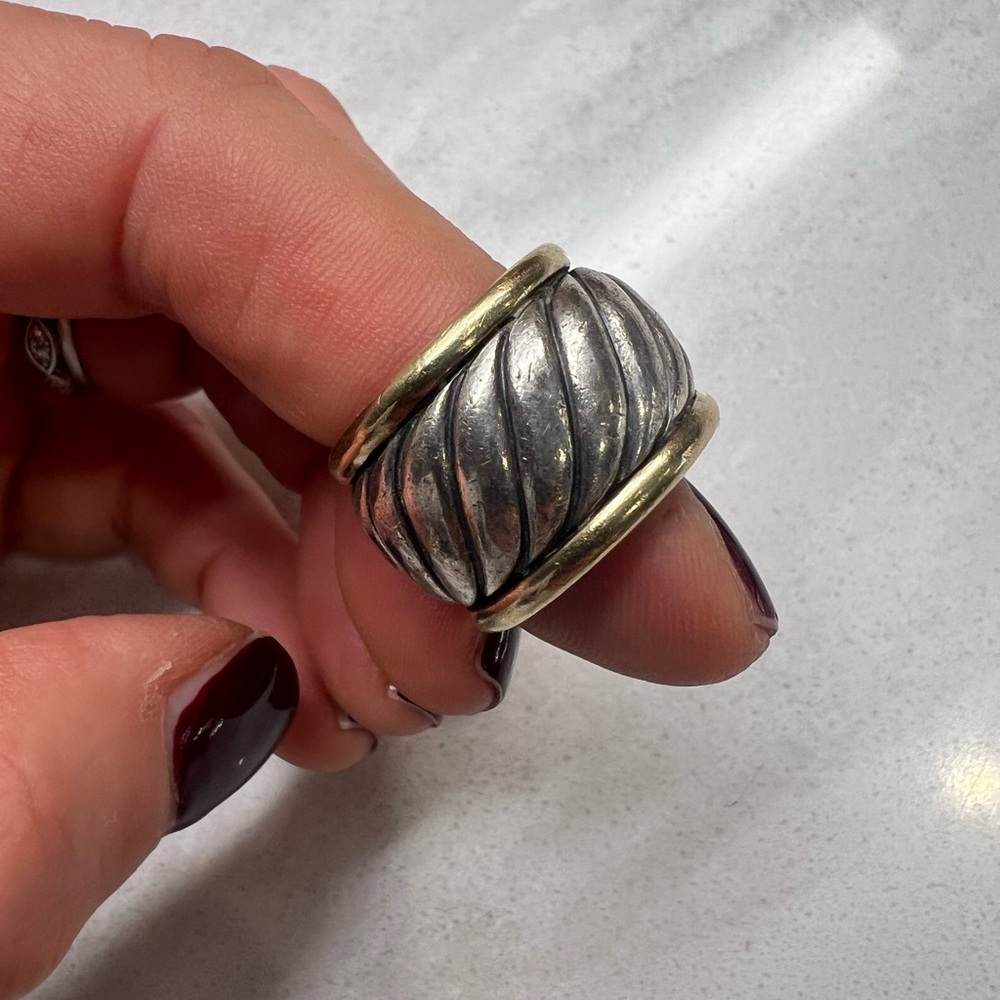 David Yurman gold and silver Women's Ring